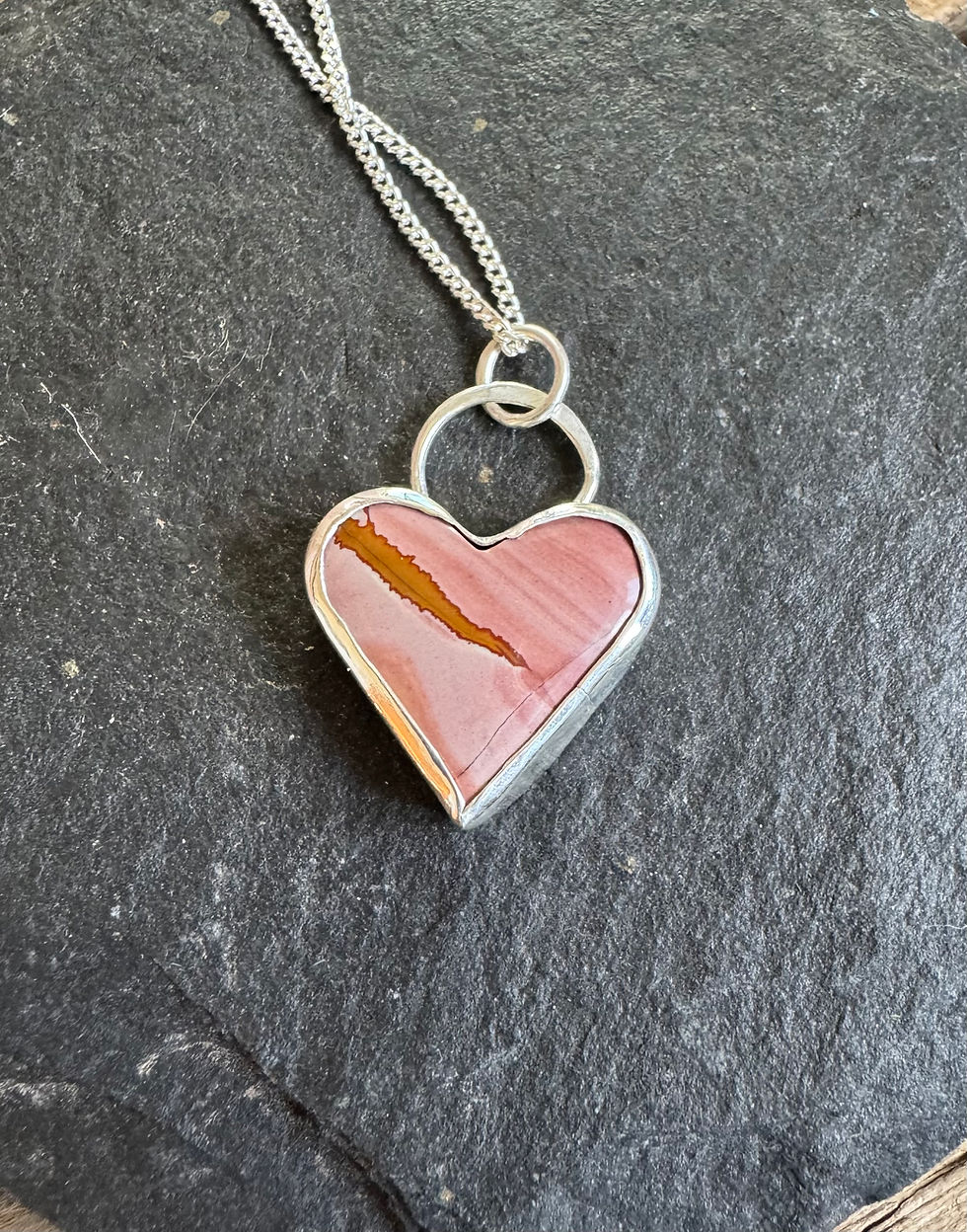 Thumbnail: Red Falcon Heart necklace