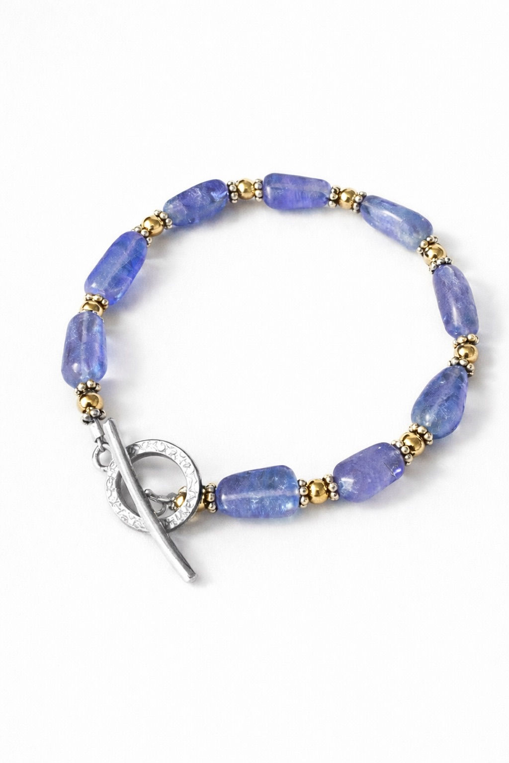 Tanzanite Trail beaded bracelet