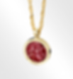Ashes into Glass ruby pendant
