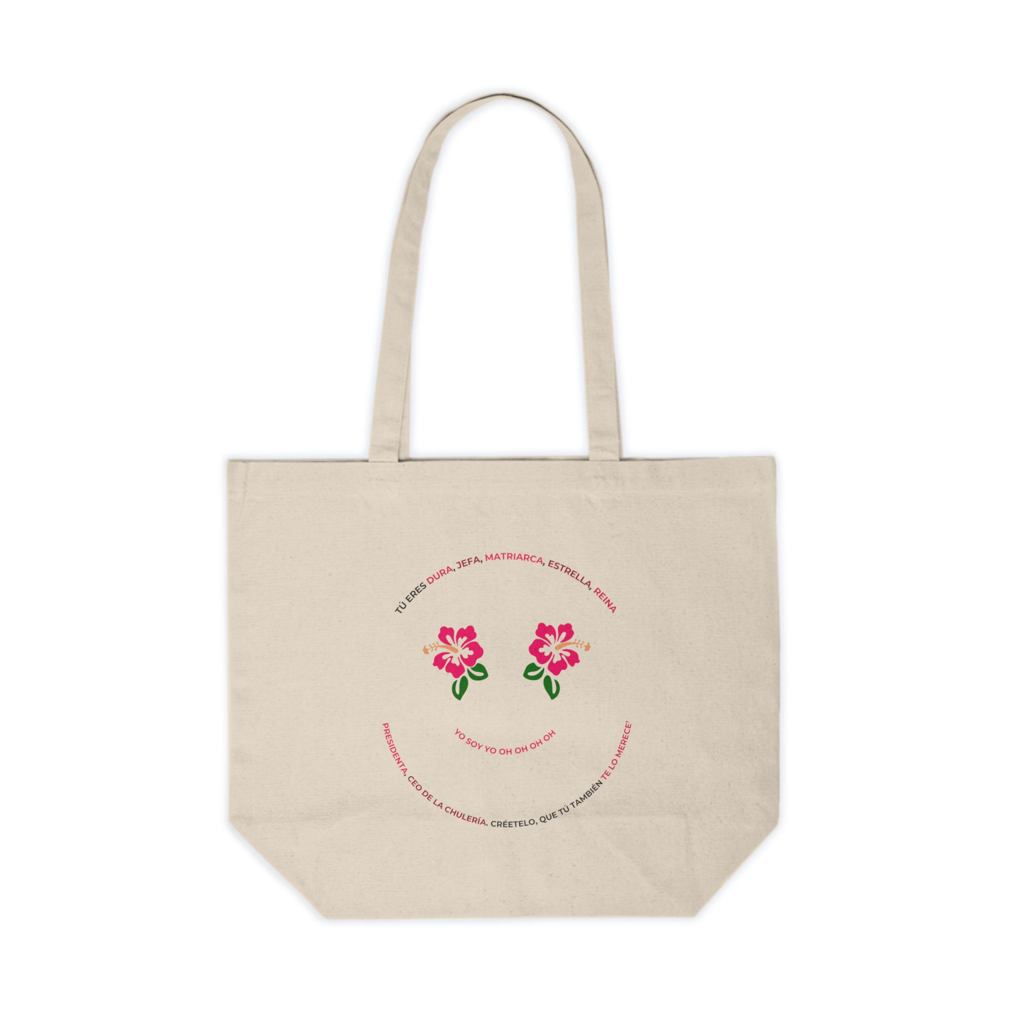 Ana Lía BIG Floral Canvas Shopping Tote, Eco-Friendly Bag for Everyday Use