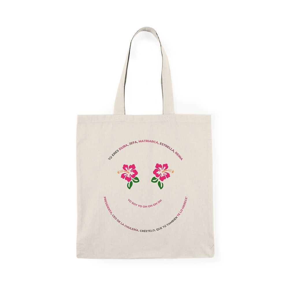 Carita feliz 'Yo Soy Yo' by Ana Lía Tote Bag