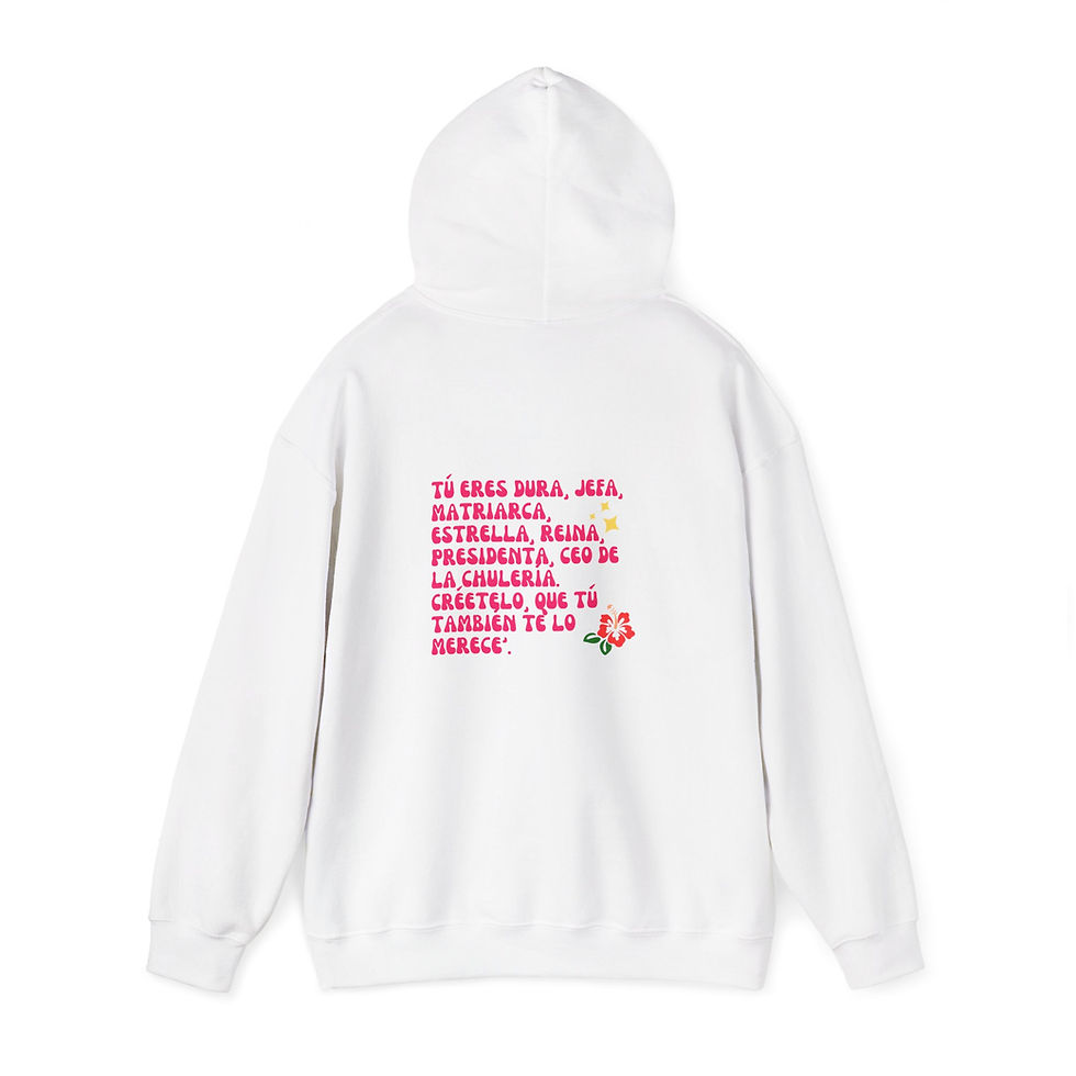 Thumbnail: Ana Lía - Yo Soy Yo letras in the back - Unisex Heavy Blend™ Hoodie