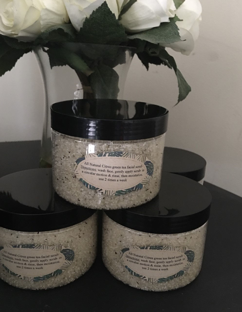 Herbal orange citrus facial scrub