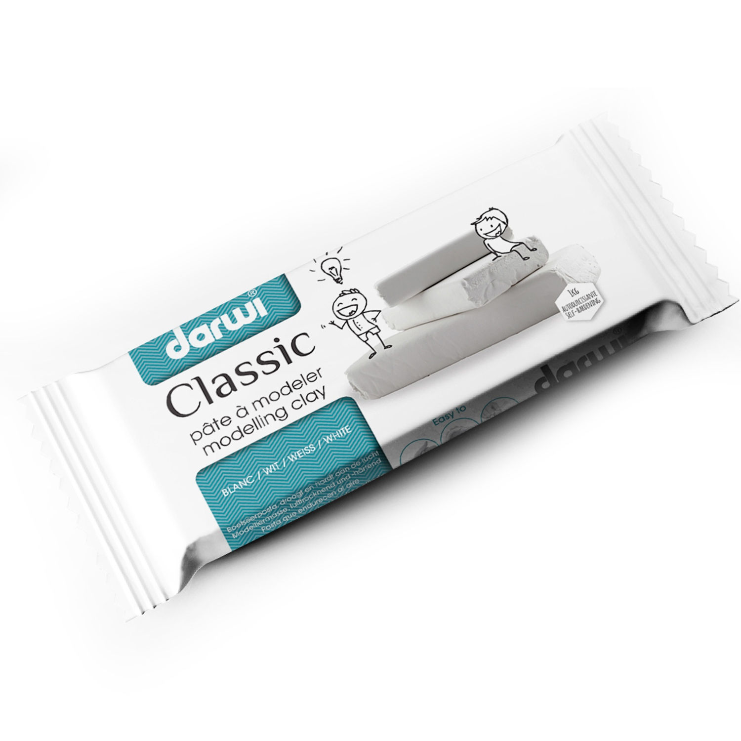 Darwi - Pain de 1 kg de pâte à modeler - classic