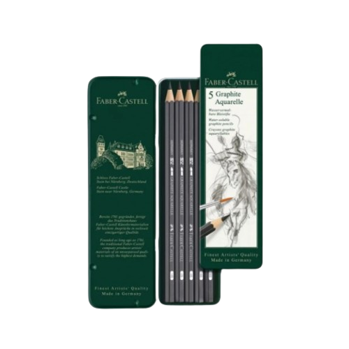 Faber Castell - Set 5 crayons graphite aquarelle