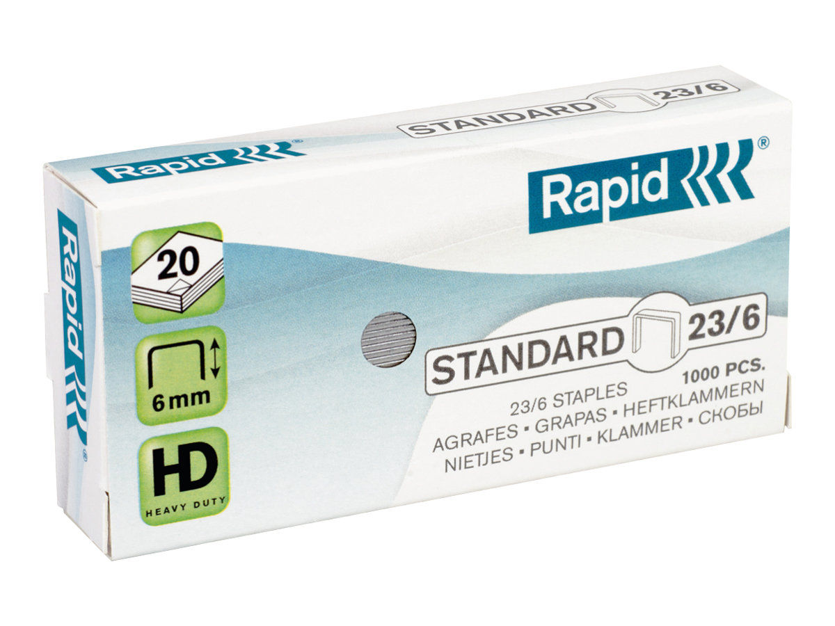 Rapid - Boîte de 1000 Agrafes 23/6