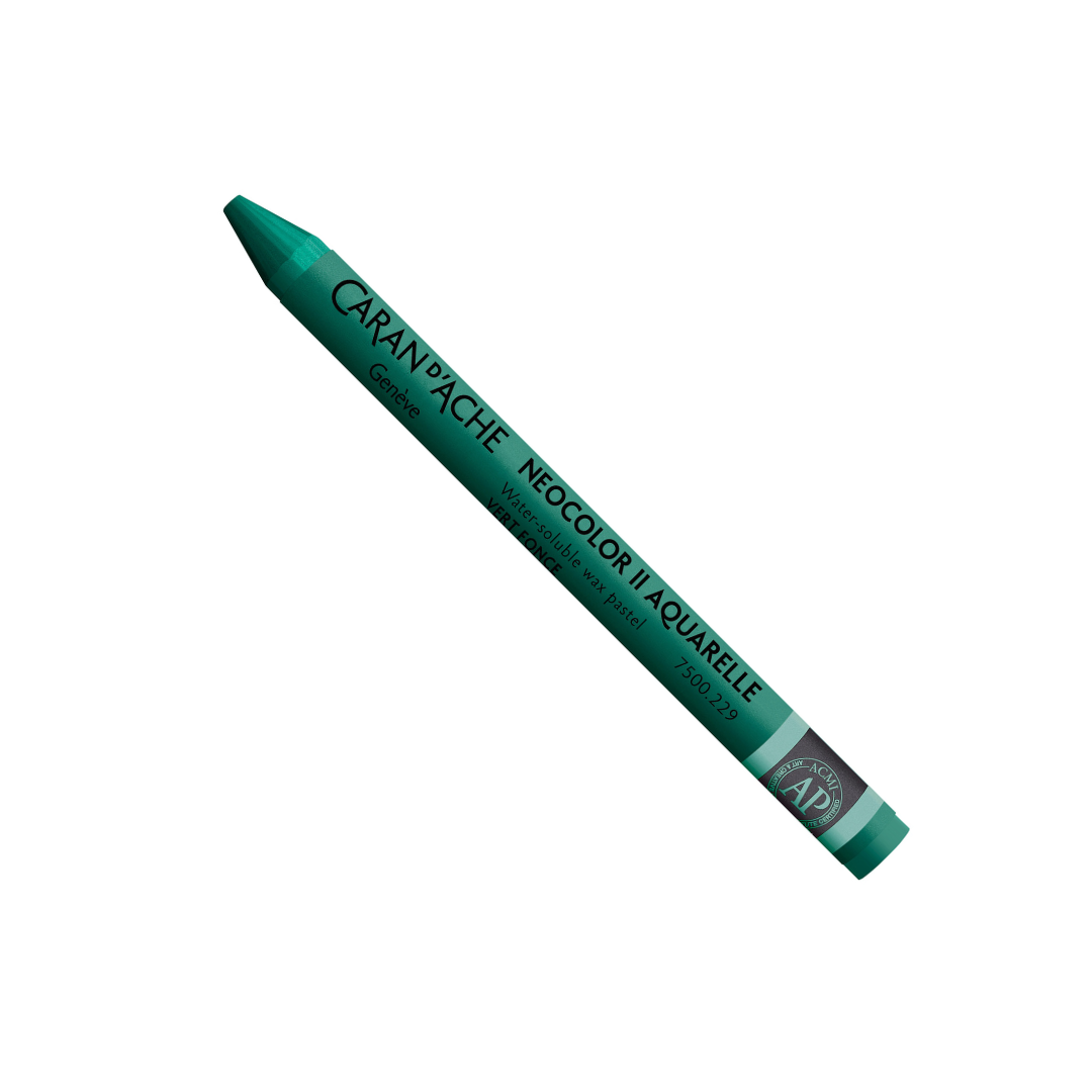 Caran d'ache - Neocolor II Aquarelle - Vert foncé 229