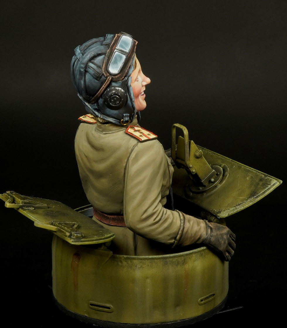 Thumbnail: T-34 tank woman resin model kit scientificmodels Samusenko