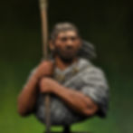 Neanderthal miniature resin model antonio pirri