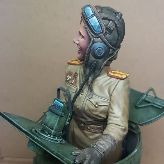 Thumbnail: Miklos Bute miniature painting Soldier Bust resin fantasy figure