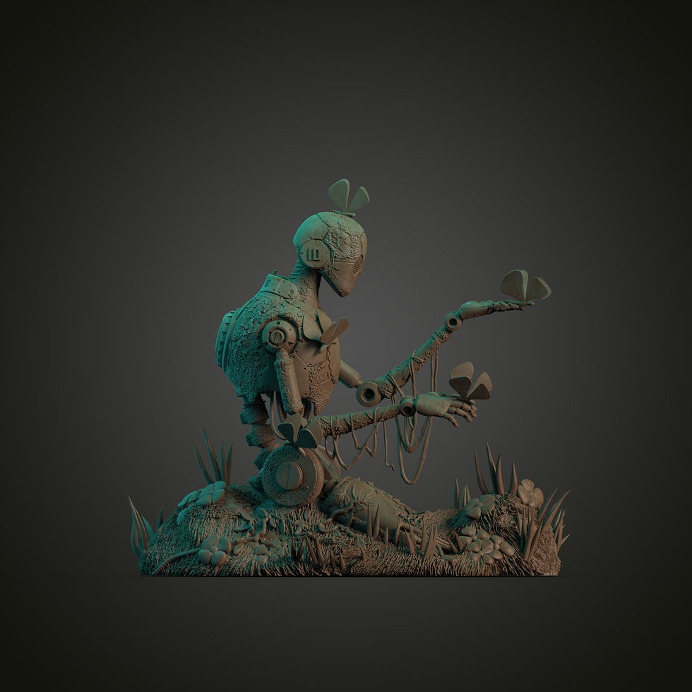Thumbnail: David Diez robot resin miniature evodevo