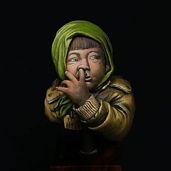 BAmbino di guerra modello in resina busto 1/10