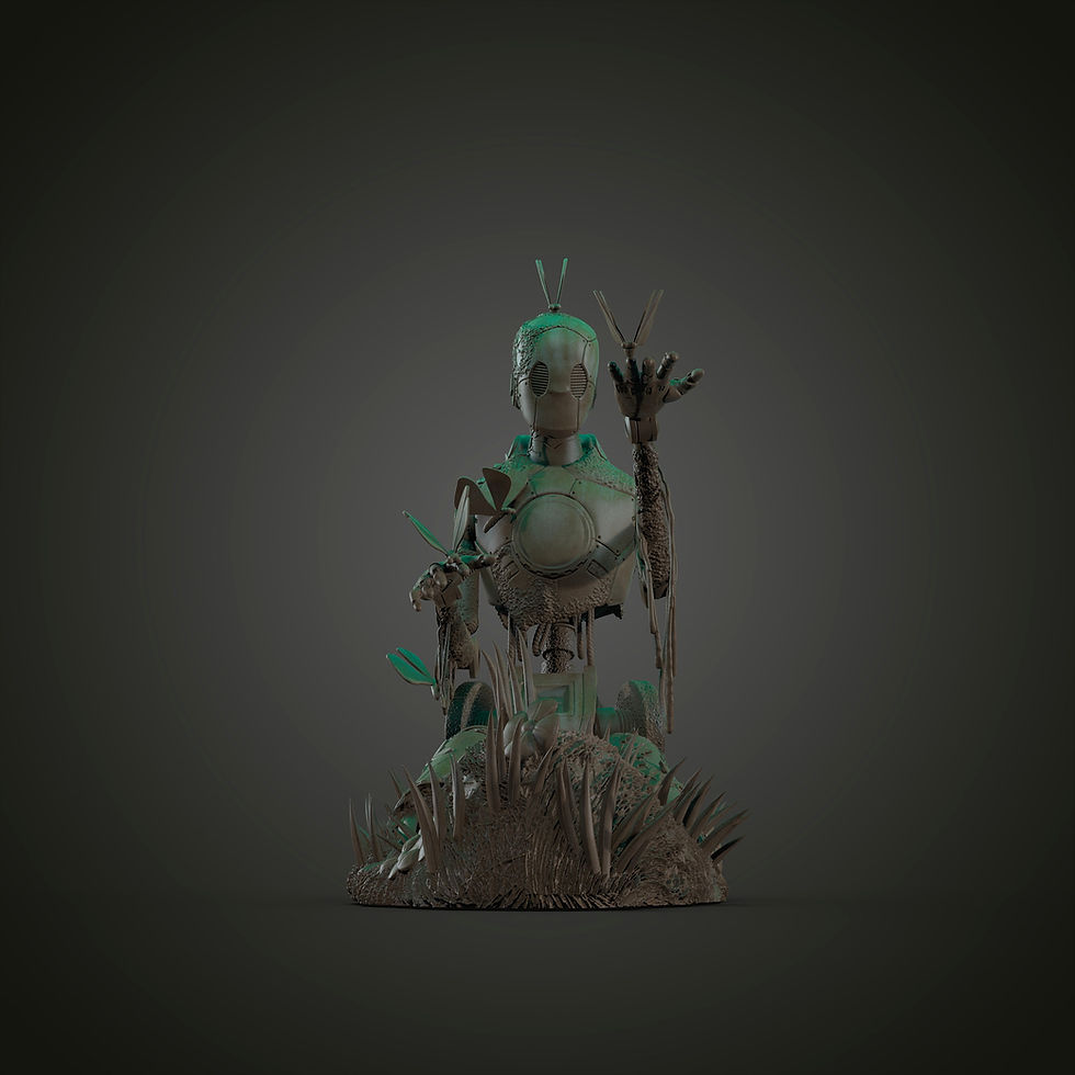 Thumbnail: David Diez robot resin miniature evodevo