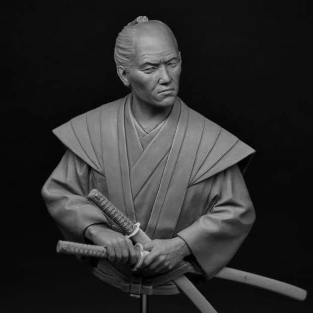 Thumbnail: Samurai miniatura in resina da dipingere scientificmodels
