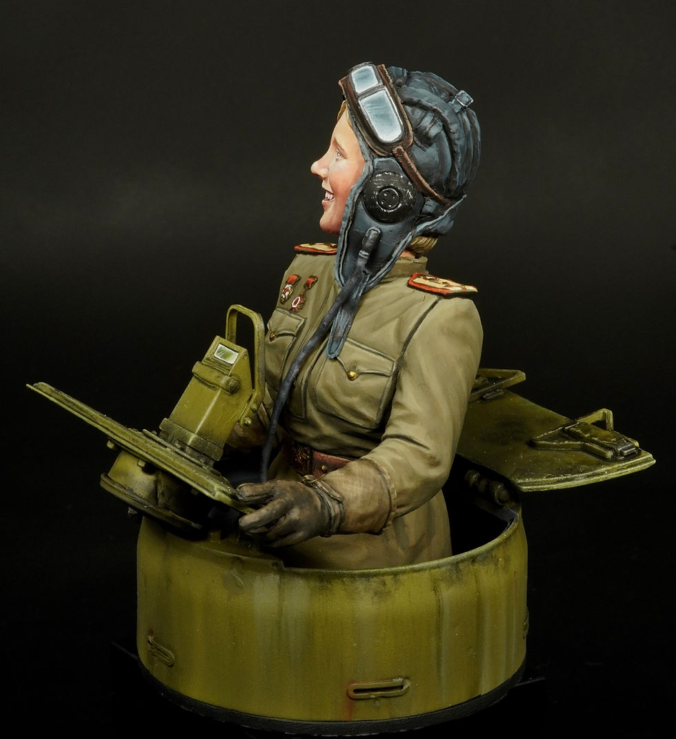 T-34 tank woman resin model kit scientificmodels Samusenko