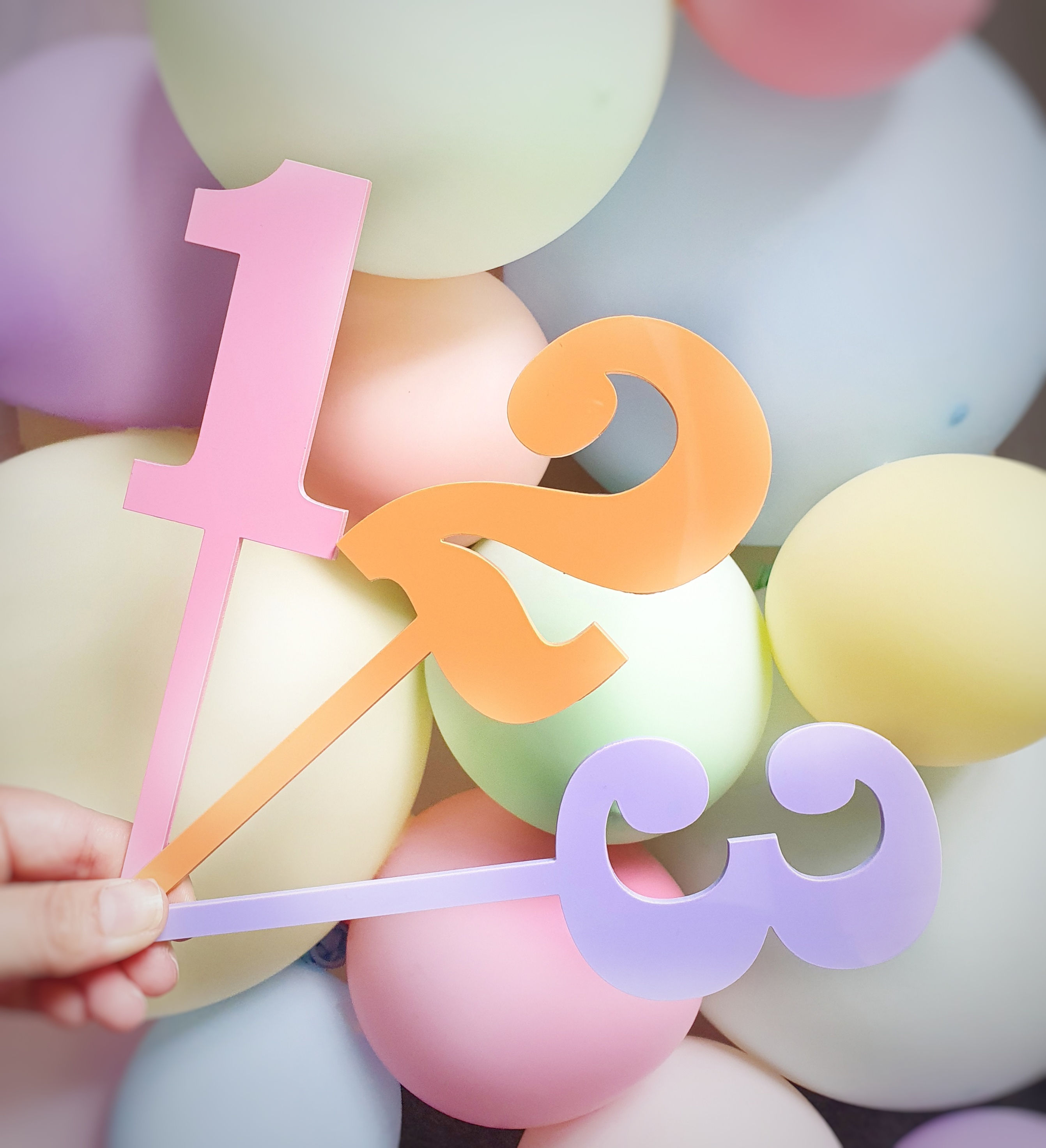 Single number Cake Topper