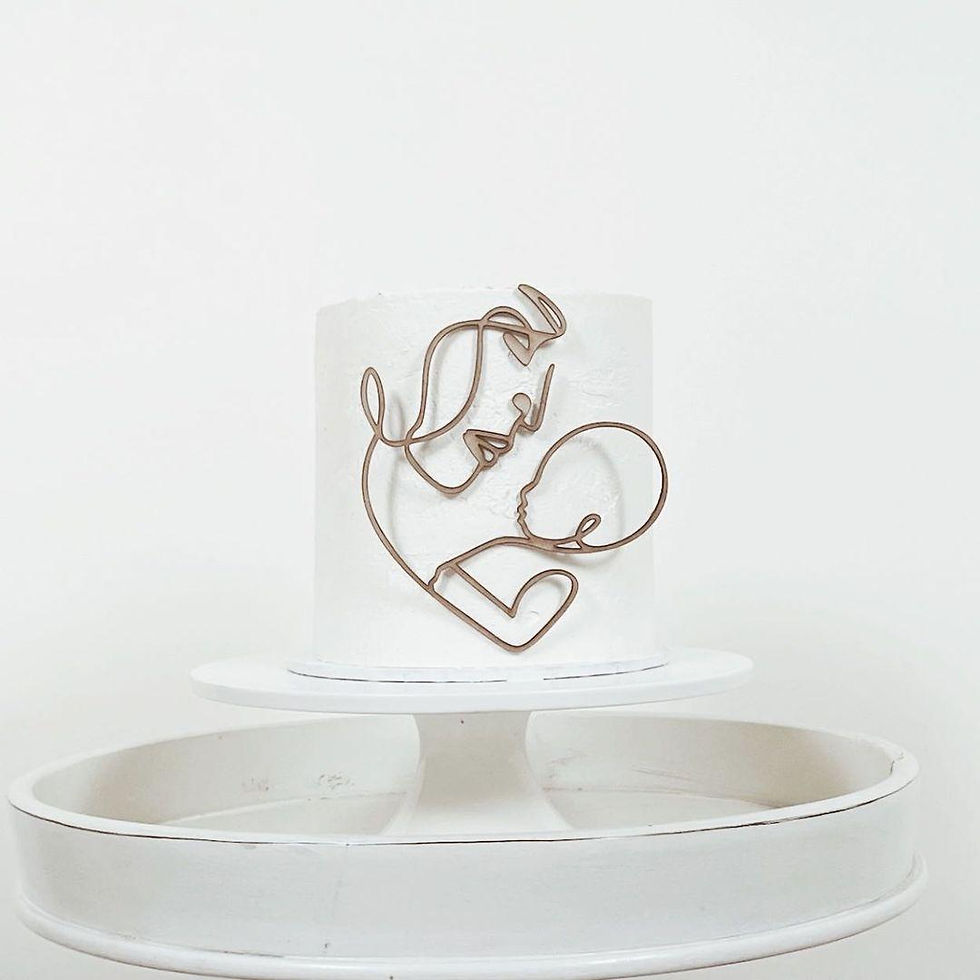 Thumbnail: Line art Cake Topper