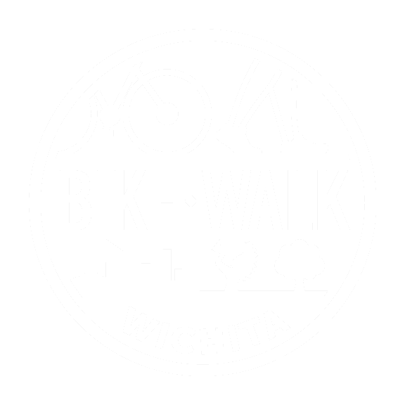 Bike Walk Wichita Logo in White