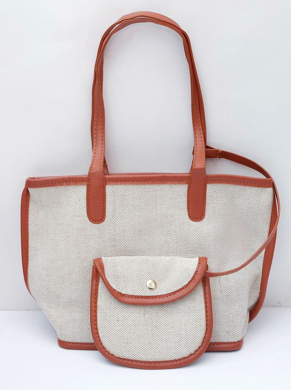 Thumbnail: Canvas Tote Bag with Pouch