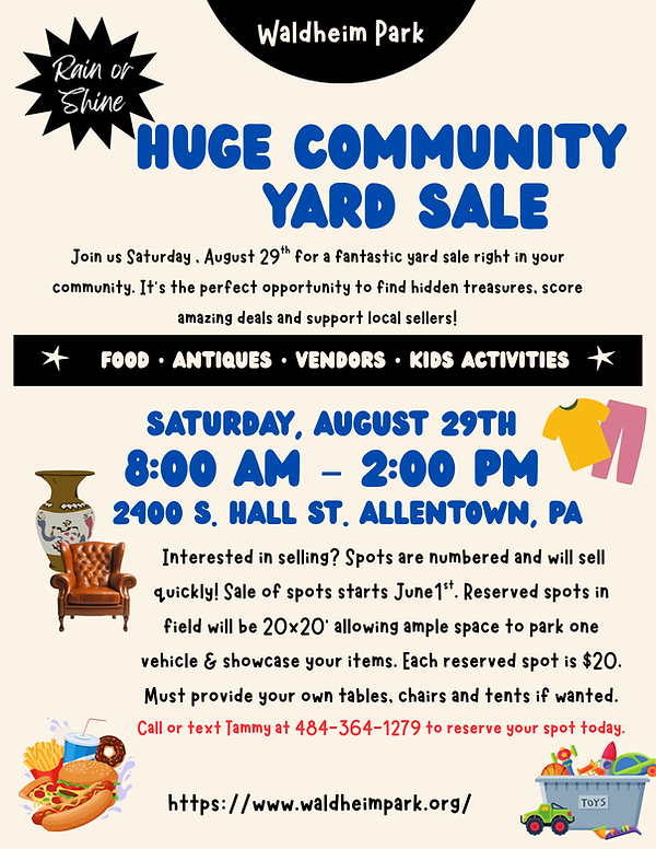 2026 05 28 Waldheim Yard Sale Flyer Outside vendors.png