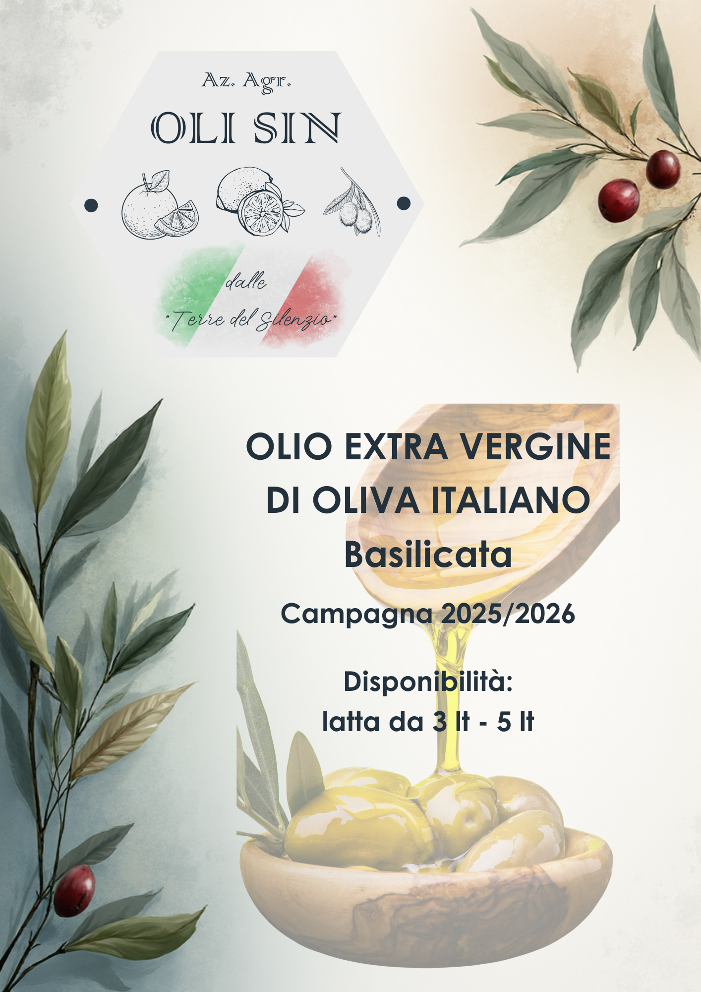 Olio Extra Vergine di Oliva Italiano 3Lt.