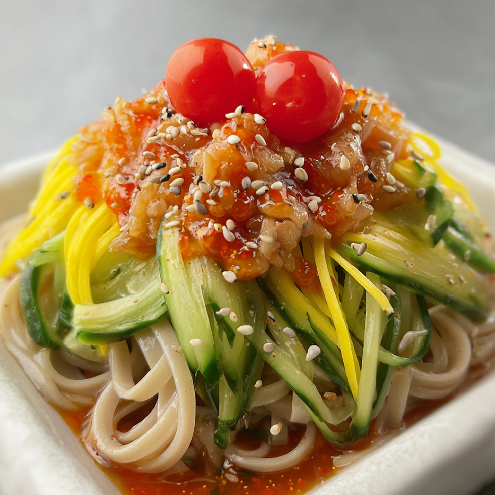 日式帶子裙邊蕎麥麵