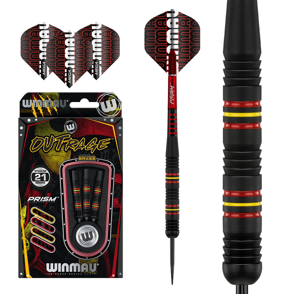 Winmau Steeldart Outrage Brass 21 g oder 23 g