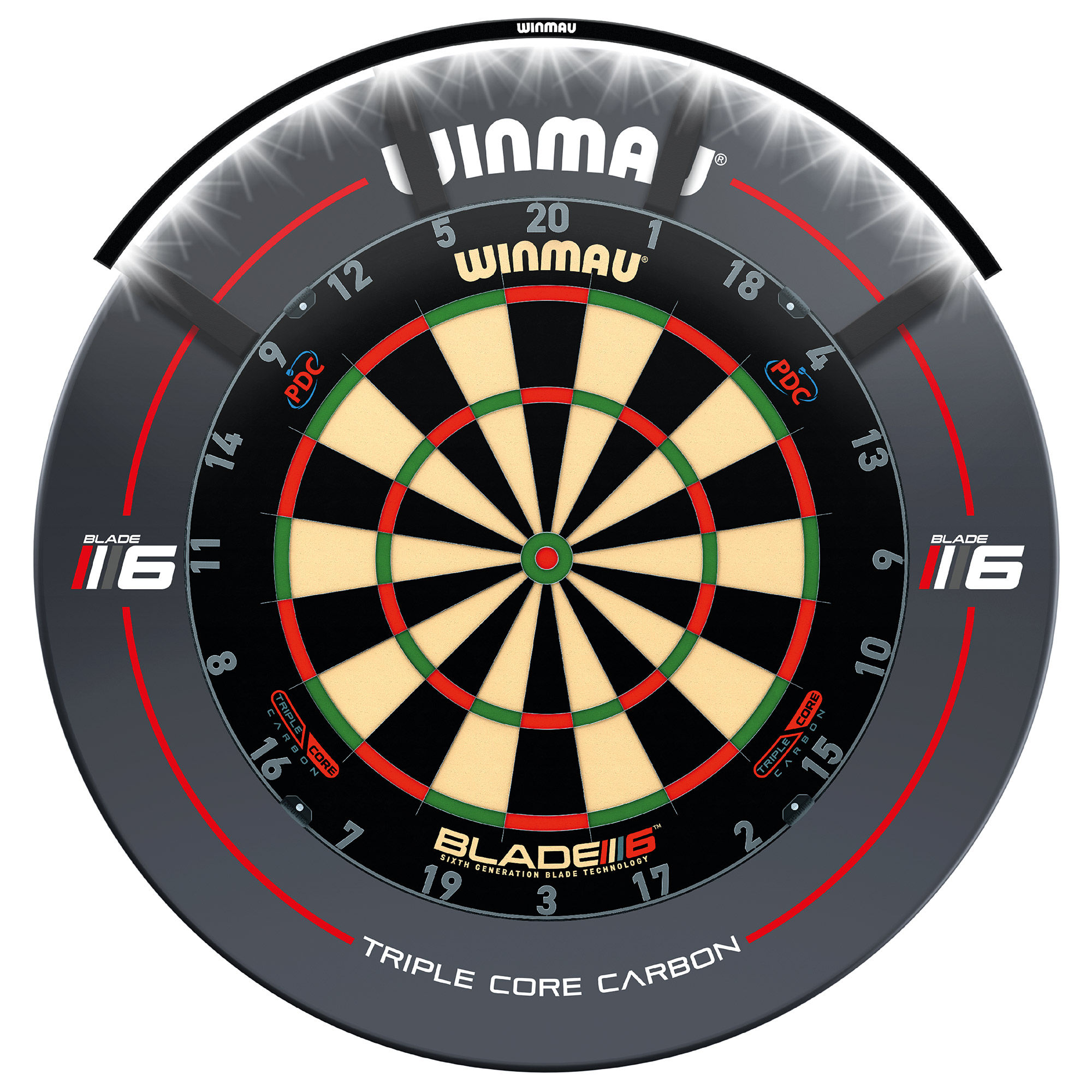 Dartboard Beleuchtung Winmau Polaris 8412