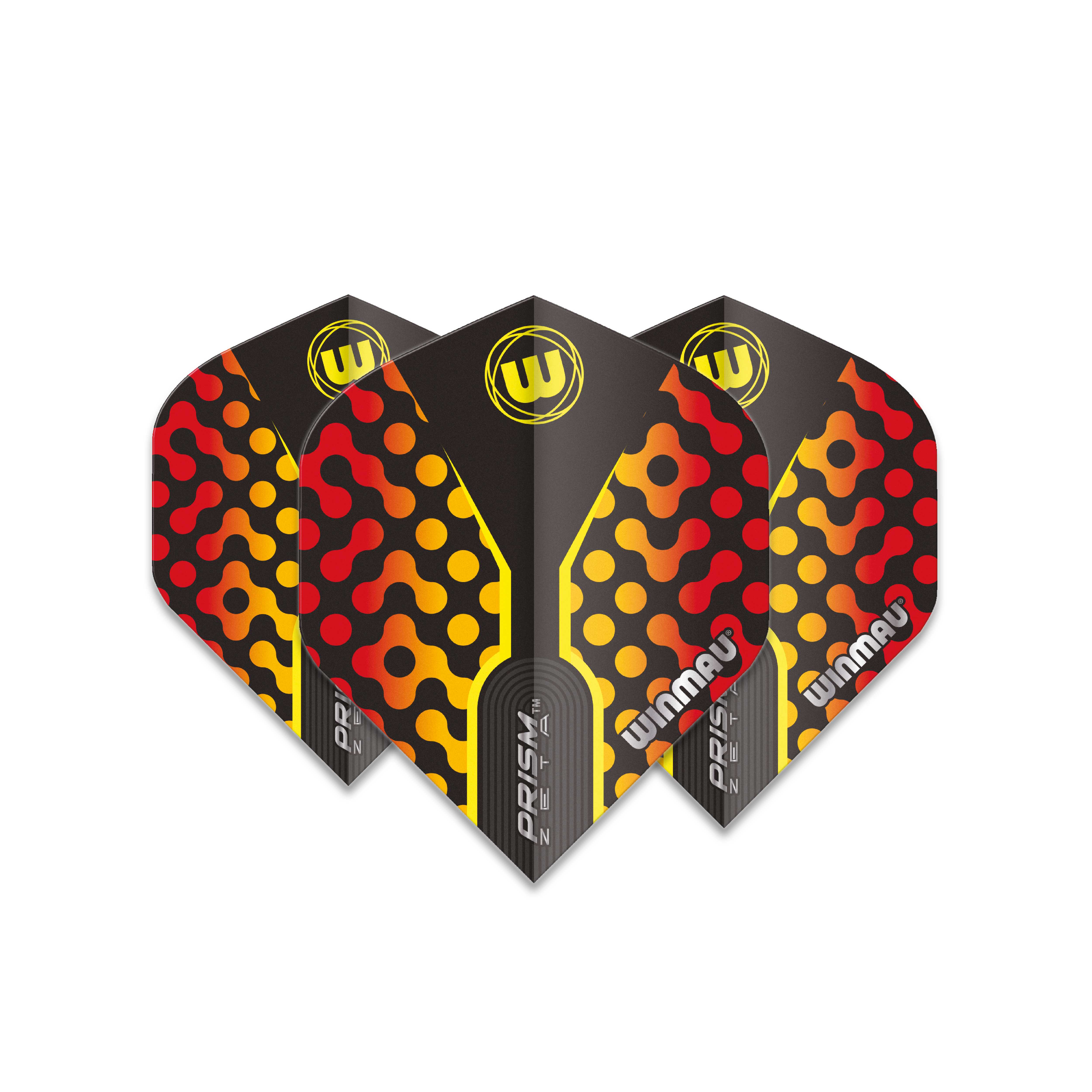 Flights Winmau Prism Zeta Black, Yellow & Red