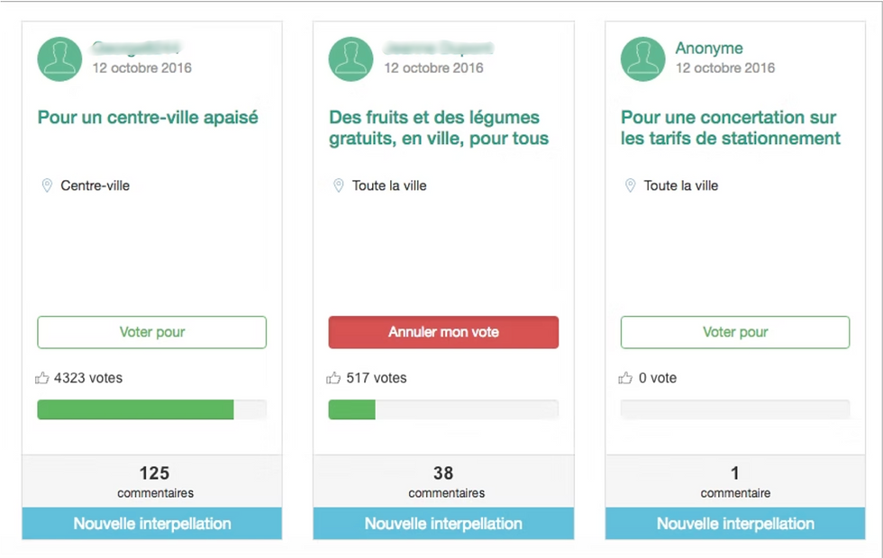 l application de participation sur le plateforme cap collectif