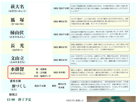 下桂御霊神社での狂言奉納に出ます