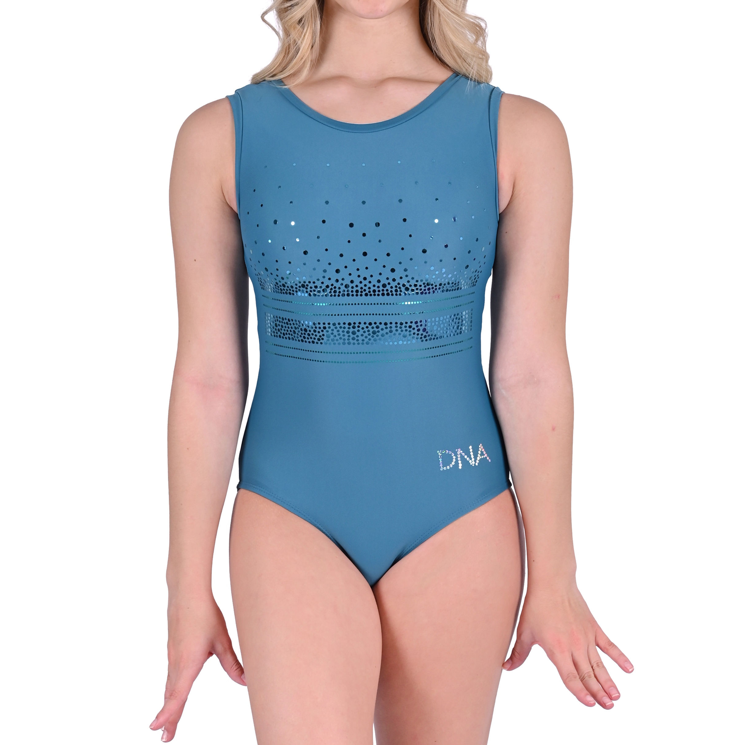 Balance Tank Luxe Leotard- Moonstone