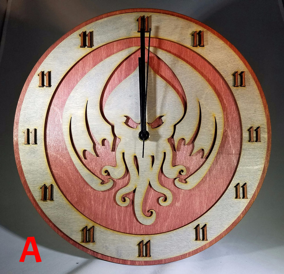 12" Cthulu Clock