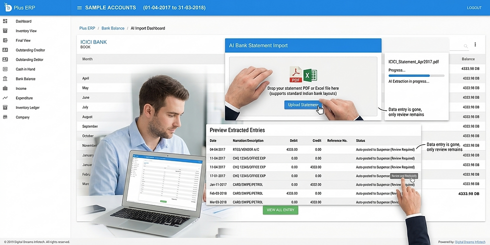 How AI Reads Your Bank Statement and Auto-Posts Entries — No More Manual Data Entry