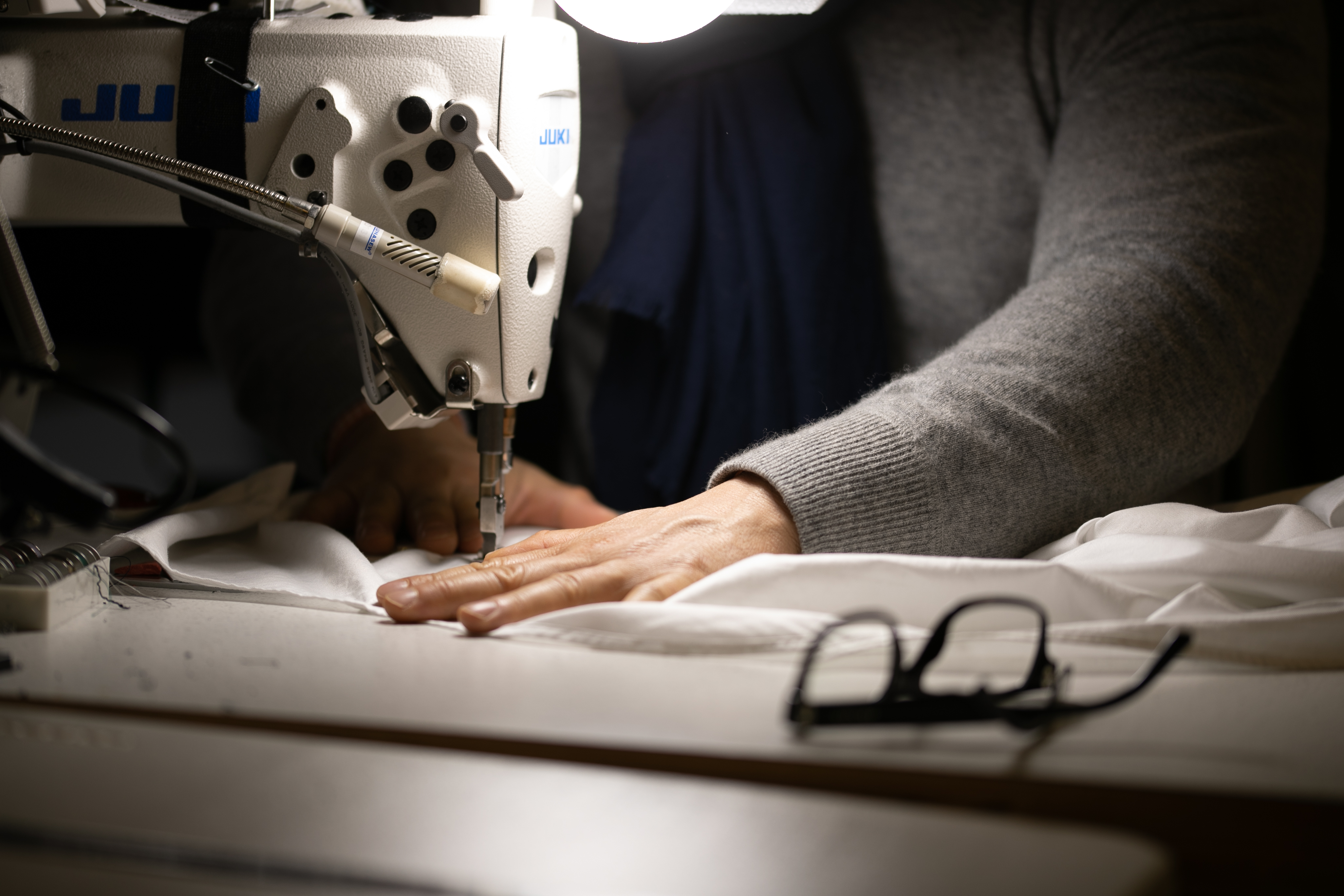 Specialist garment work inside the Perth Tailoring Co workroom