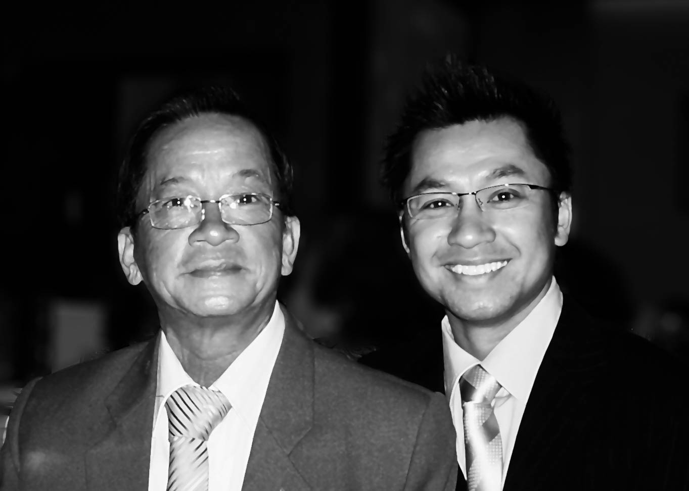 Anthony Van Pham with his father Thanh Van Pham
