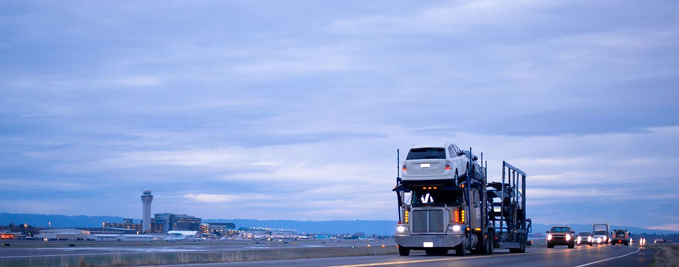 Truck shipping cars in Oakville