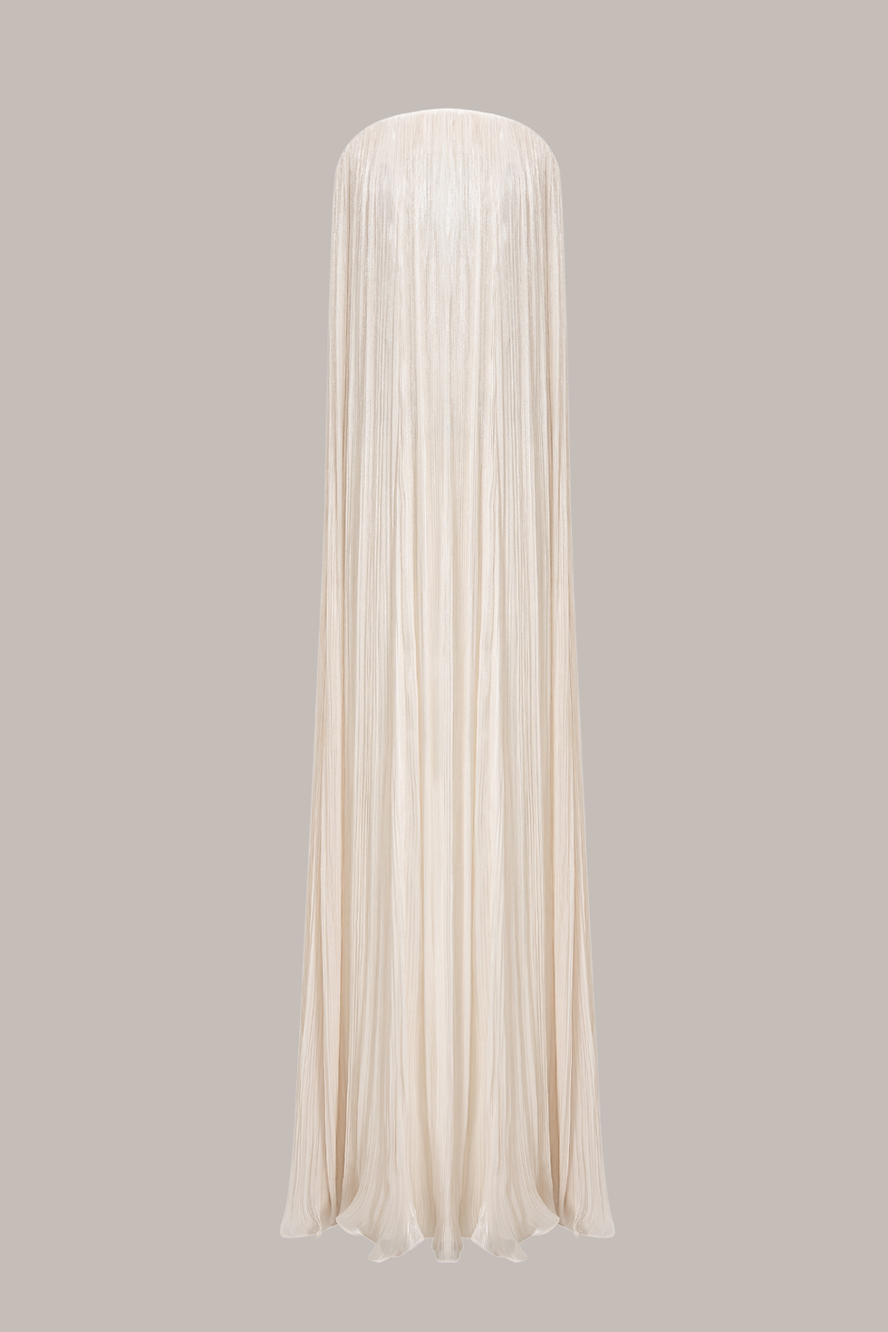 Fashion collage of a woven brown crop top, cream and gold wide-leg pants and a high-top sneaker.