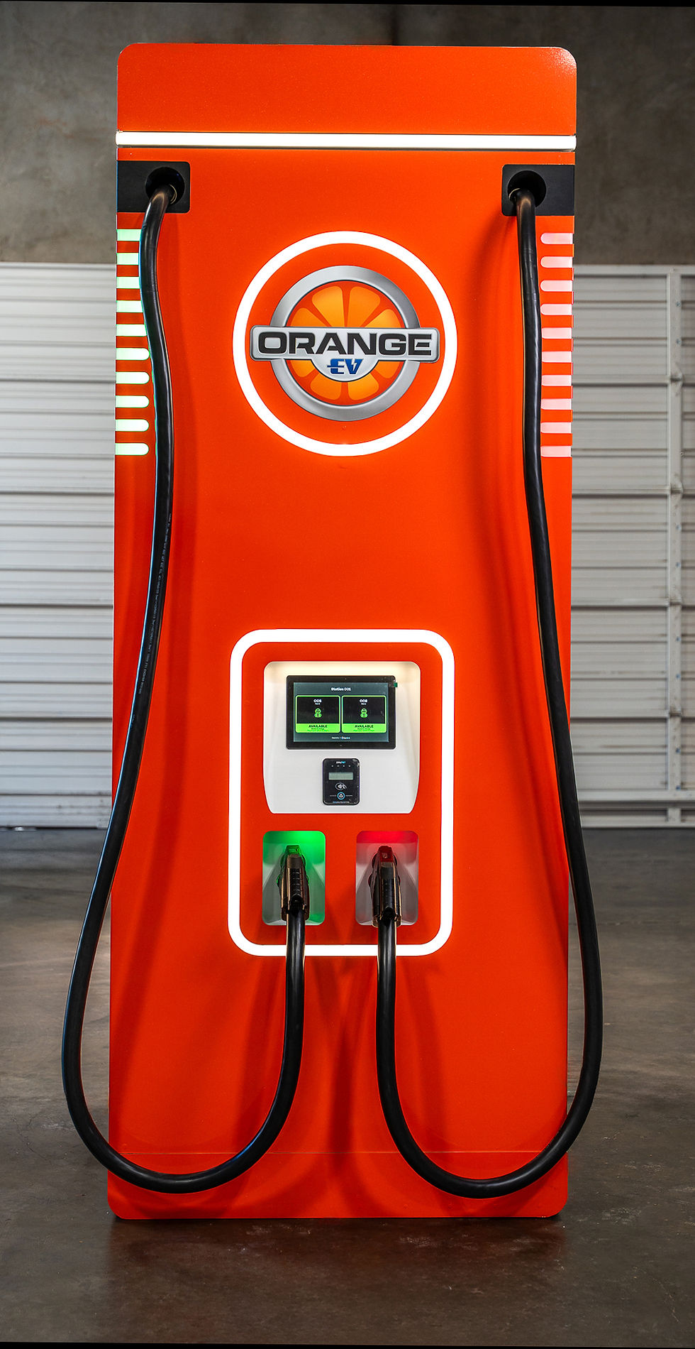 Orange EV Charging Unit (Closeup)