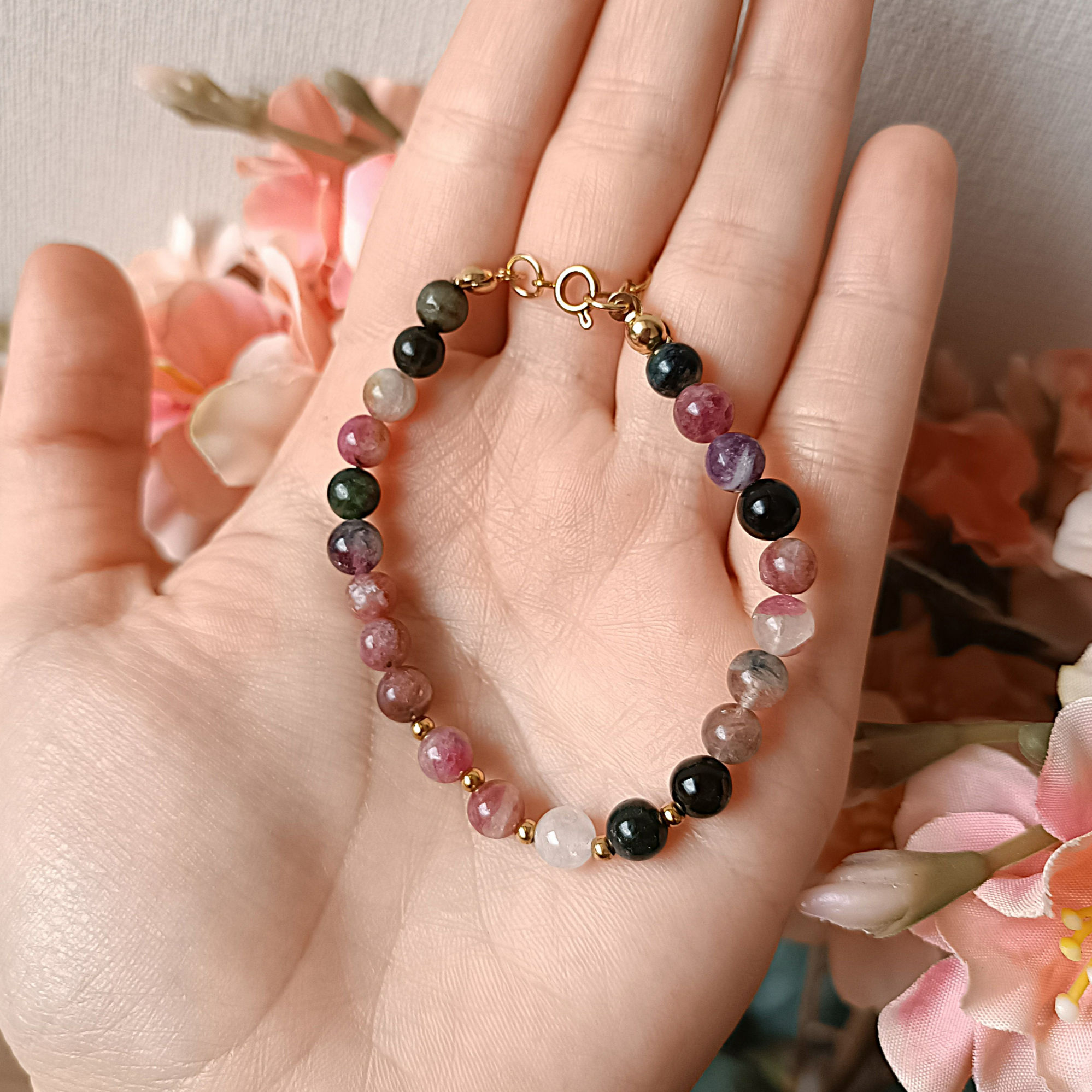 Pulsera Alma - Turmalina sandía