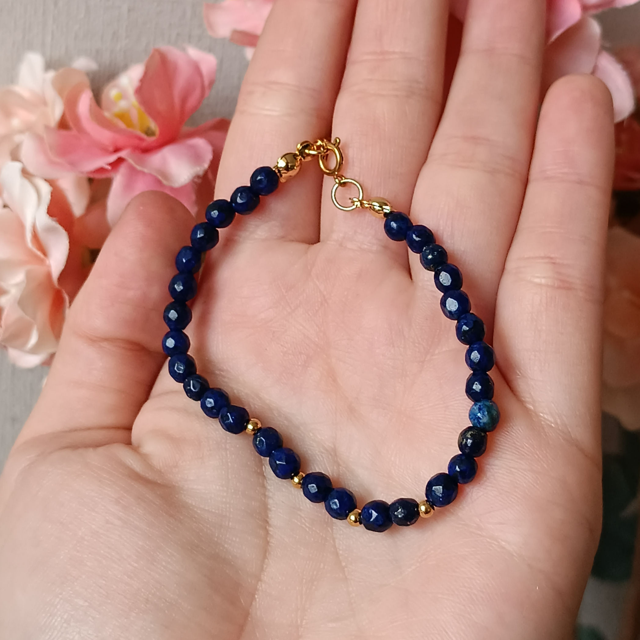 Pulsera Aura - Ágata azul