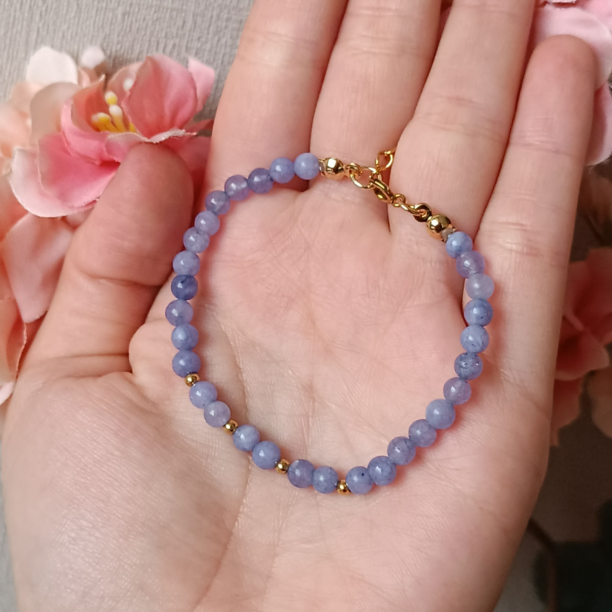 Pulsera Aura - Aguamarina angelita