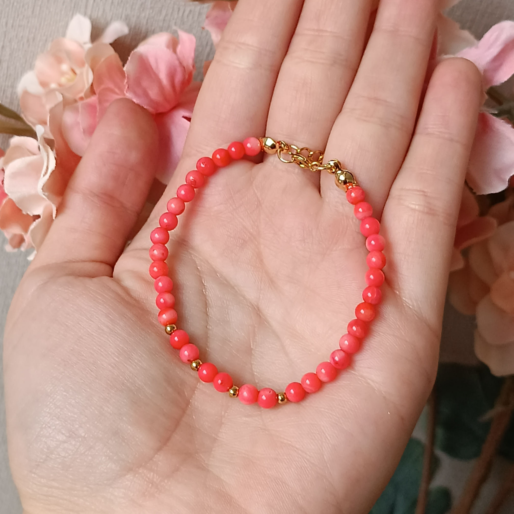 Pulsera Aura - Coral