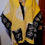 Thumbnail: Large African Mudcloth Poncho/Wrap/Yellow-Black