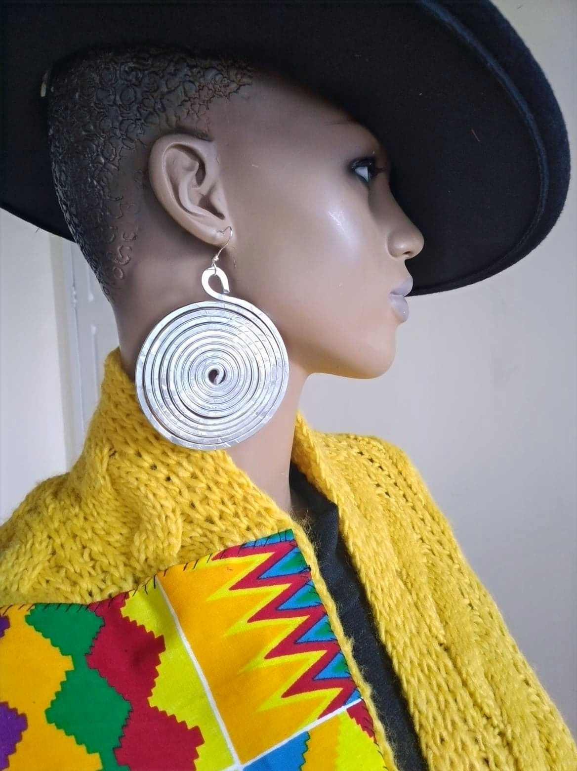 Spiral Aluminium Earrings