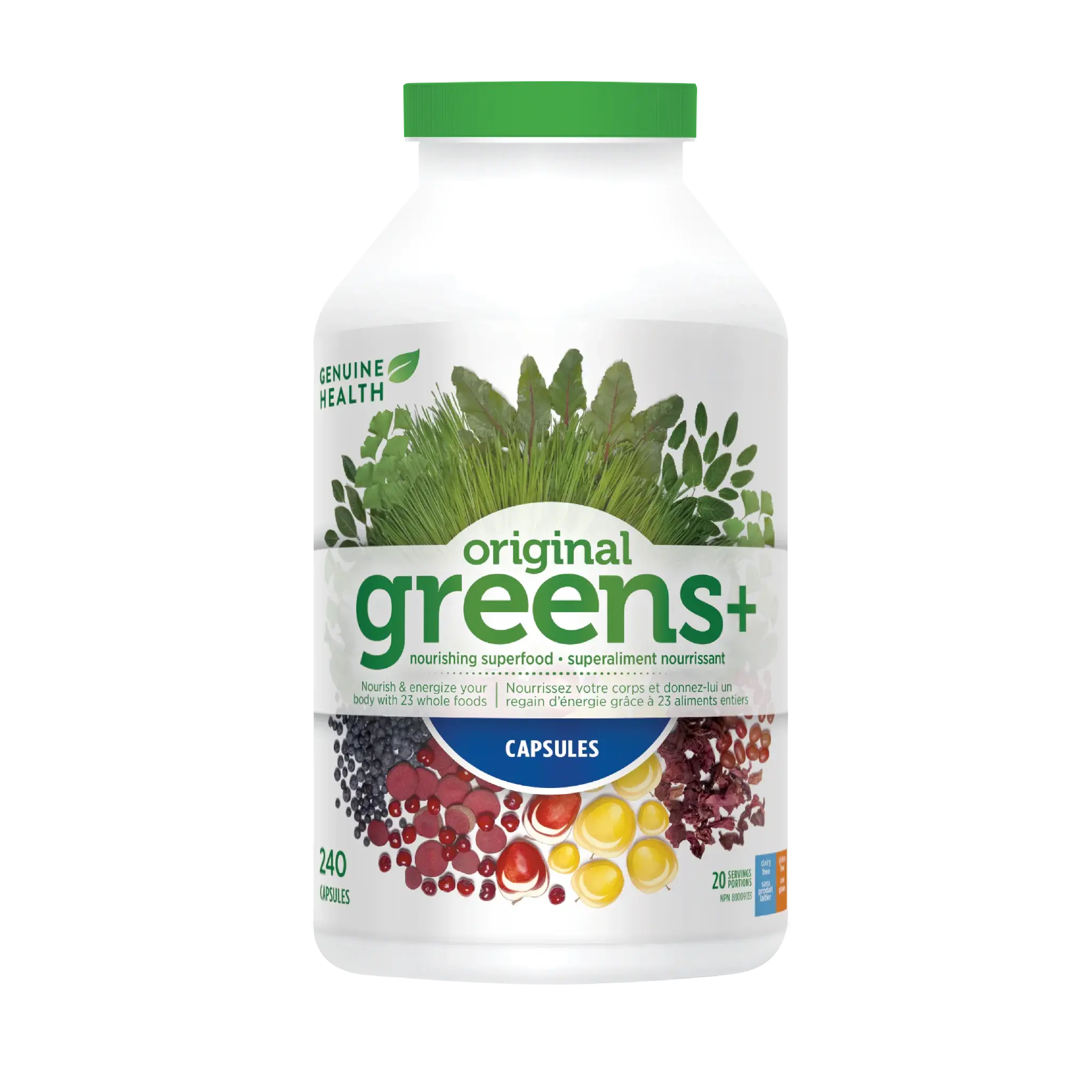 Genuine Health Greens+ 240 capsules