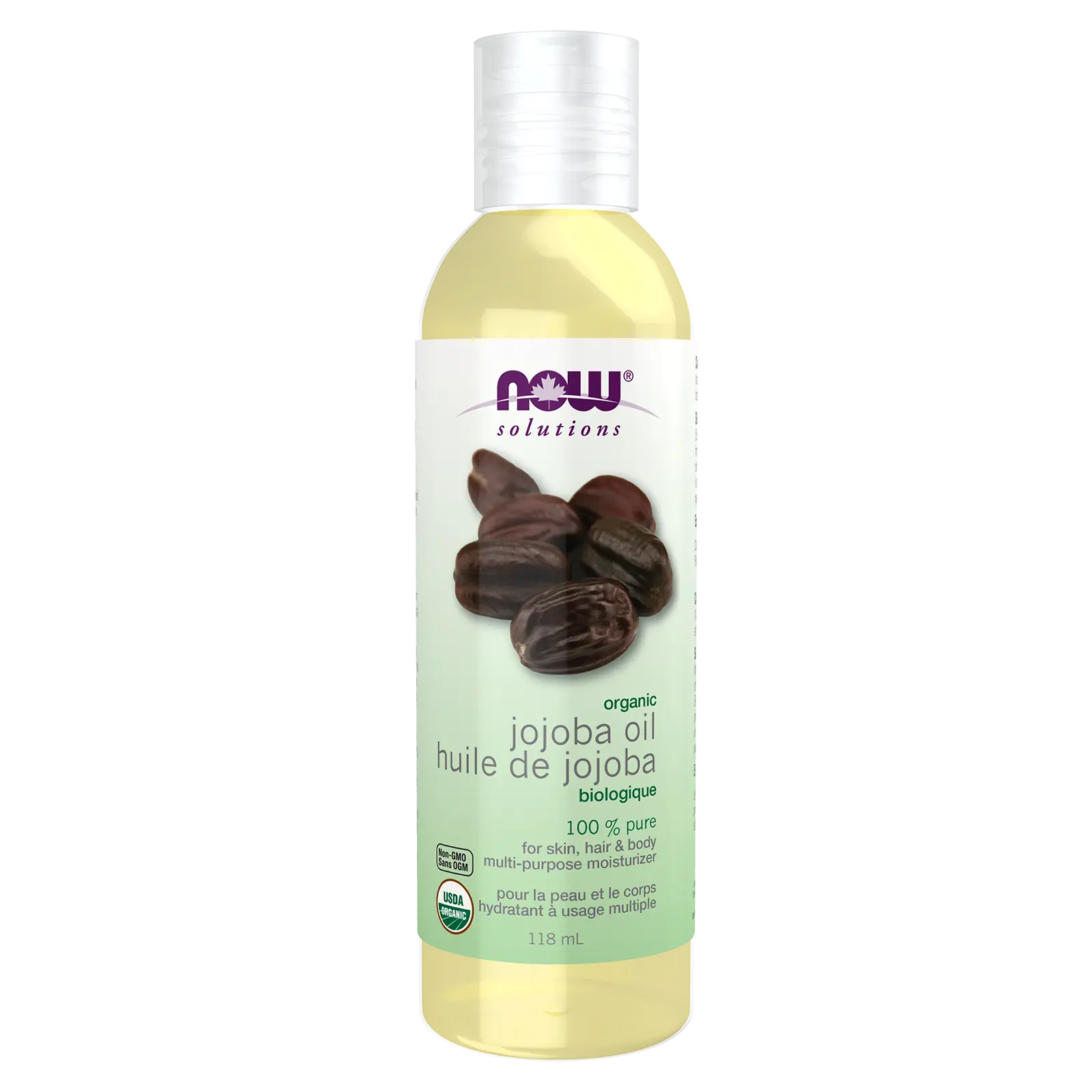NOW Pure Organic Jojoba Oil Expeller Pressed 118mL