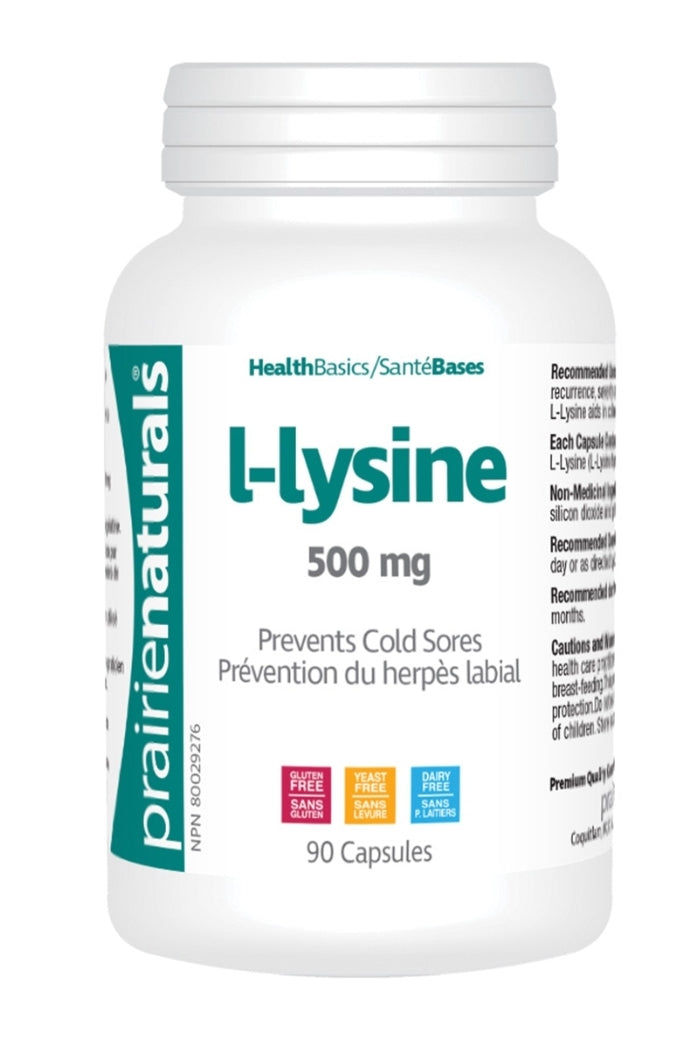 Prairie Naturals L-Lysine 500mg 90's