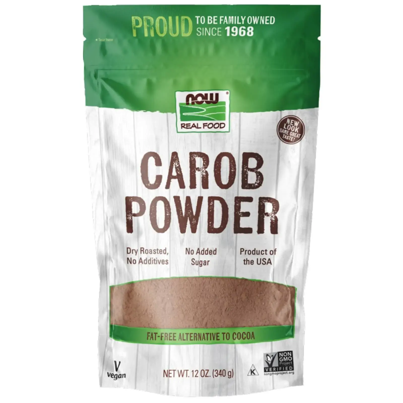 NOW Roasted Carob Powder 340g