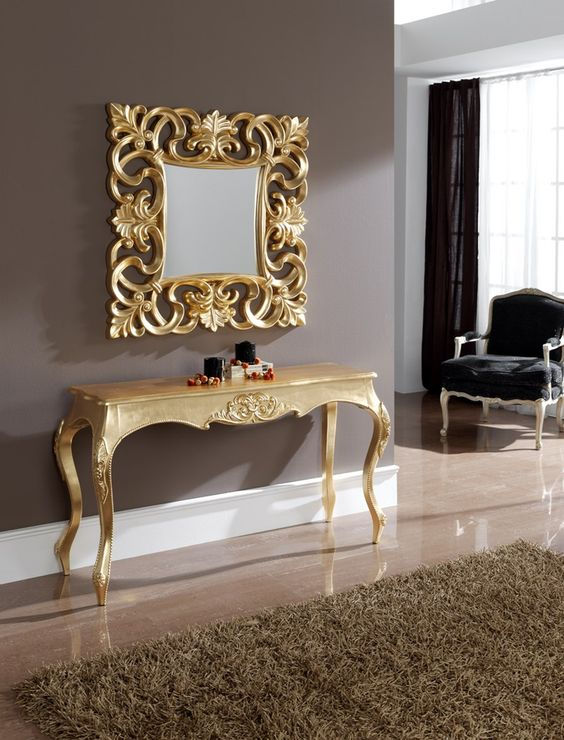 Vintage Carved Mirror